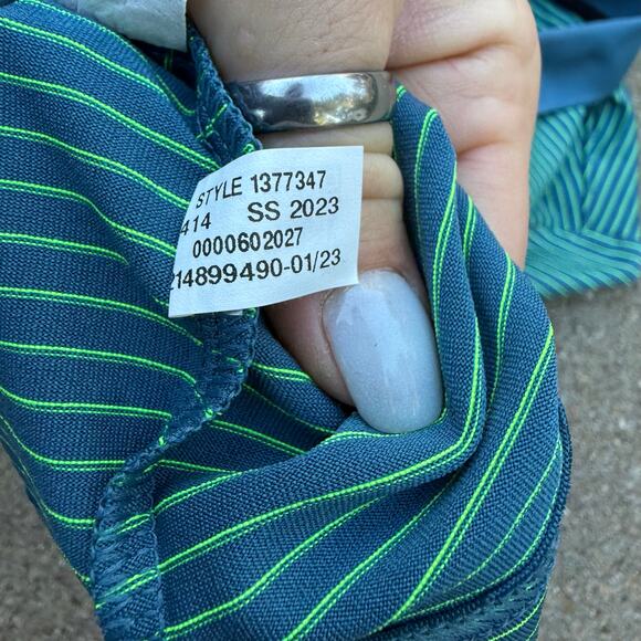 Under Armour Youth Performance Polo - Blue, Green, Yellow - Picture 5 of 6